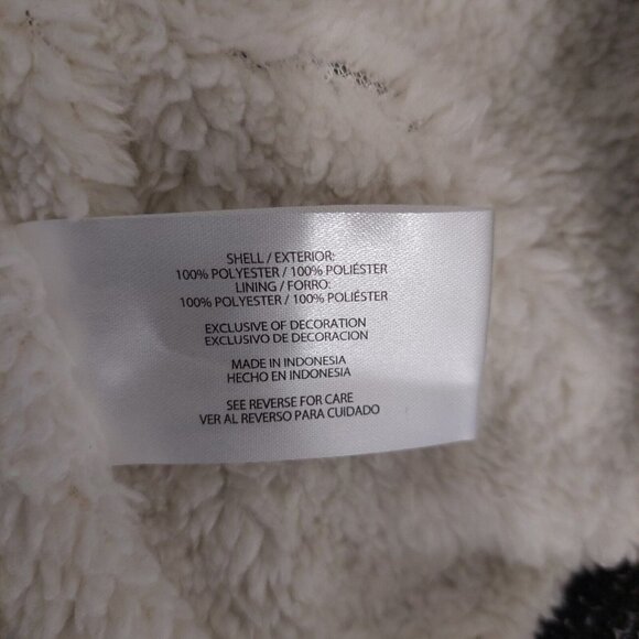 ORVIS Sweater Jacket Mens Medium Sherpa Fleece Lined 1/4 Zip Pullover Gray Black - Picture 8 of 8